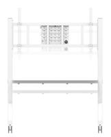 Neomounts FL50-575WH1 TV-wagen 165,1 cm (65) - 279,4 cm (110) In hoogte verstelbaar - thumbnail