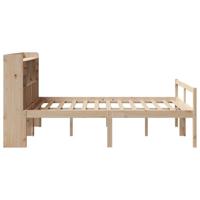 Bed met boekenkast zonder matras massief grenenhout 140x200 cm - thumbnail