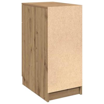 Bureaukast 33x50x75 cm bewerkt hout artisanaal eikenkleurig Bureaukast 33x50x75 cm bewerkt hout artisanaal eikenkleurig