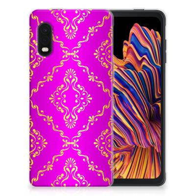 Siliconen Hoesje Samsung Xcover Pro Barok Roze Siliconen Hoesje Samsung Xcover Pro Barok Roze