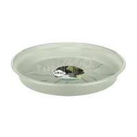 Elho schotel green basics 10cm steengroen - thumbnail