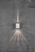 Buitenlamp gevelverlichting stainless steel up & downlighter &apos;Canto 2&apos; Nordlux LED 2x6W warm wit - thumbnail