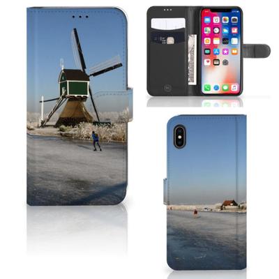 Apple iPhone Xs Max | Flip Cover | Schaatsers Apple iPhone Xs Max | Flip Cover | Schaatsers