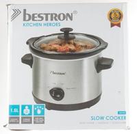 Bestron ASC150 Slowcooker 1.5L RVS/Zwart - thumbnail