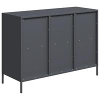 Dressoir 101,5x39x73,5 cm koudgewalst staal antracietkleurig - thumbnail