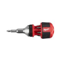 Milwaukee Accessoires 8 in 1 compact ratcheting multi-bit schroevendraaier - 1pc - 4932471868 - thumbnail