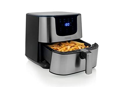 Princess 01.182060.01.001 Airfryer 5.5 l 1700 W Anti-aanbaklaag, Timerfunctie, Oververhittingsbeveiliging, Met display Zwart/zilver - thumbnail