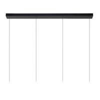 Lucide LORENZ - Hanglamp - LED Dimb. - 4x4W 3000K - Zwart - thumbnail