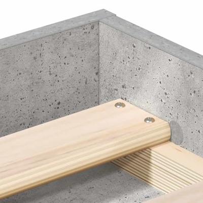 Bedframe betongrijs 90x190 cm
