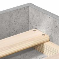 Bedframe betongrijs 90x200 cm - thumbnail