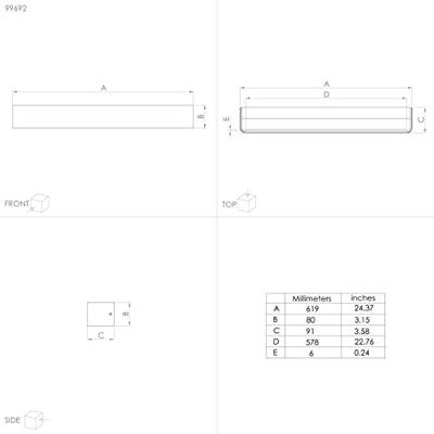 Eglo Lange wandspotSania 5 RVS - 99692