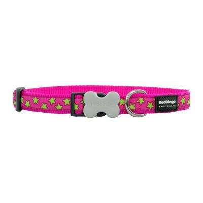 Hondenhalsband Red Dingo Stars 20-32 cm Roze Rood Hondenhalsband Red Dingo Stars 20-32 cm Roze Rood
