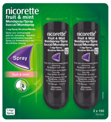 Nicorette Fruit & Mint Mondspray 1mg