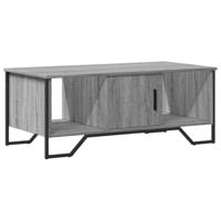Salontafel 100x51x40 cm bewerkt hout grijs sonoma - thumbnail
