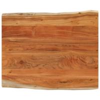 Tafelblad rechthoekig natuurlijke rand 90x80x2,5 cm acaciahout - thumbnail