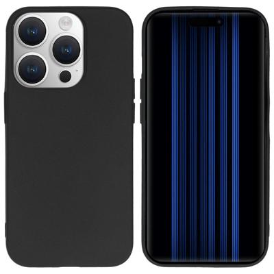 Accezz Color Backcover iPhone 15 Pro Telefoonhoesje Zwart