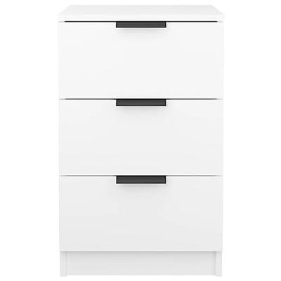 Nachtkastjes 2 st 40x36x65 cm wit