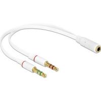 DeLOCK 65585 0.2m 2 x 3.5mm 3.5mm Wit audio kabel - thumbnail