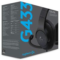 Logitech - G433 7.1 Surround Gaming Headset Black - thumbnail