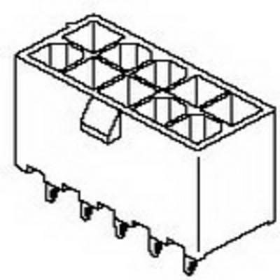 Molex 39299122 Male behuizing (board) Inhoud: 1 stuk(s) Molex 39299122 Male behuizing (board) Inhoud: 1 stuk(s)