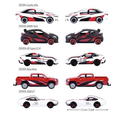Majorette Auto Toyota Racing 5 stuks Kant-en-klaar model Personenauto (model)