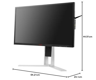 AOC Agon AG271QG 68,58 cm (27 inch) monitor (HDMI, USB-hub, displaypoort, 4ms responstijd, 165 Hz, 2560x1440, Nvidia G-Sync) Zwart/Rood