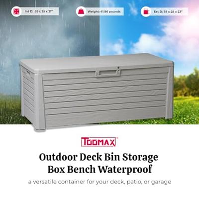 Toomax kussenbox florida 147x71x60cm warm grijs - thumbnail
