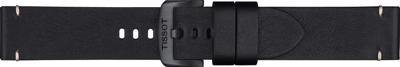 Horlogeband Tissot T600045723 / T1166173705101A Leder Zwart 22mm