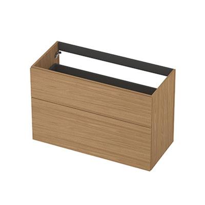 INK - Onderkast 2L A-sym Decor Tbv Grepen - 1000x450x650 Mm - Blank Eiken