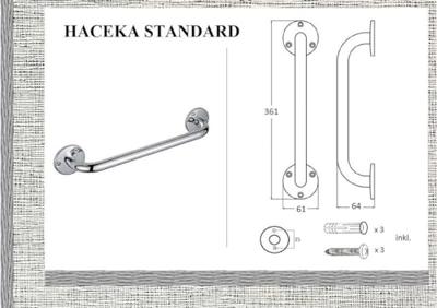 Badgreep Haceka Standaard 30 cm Chroom Haceka