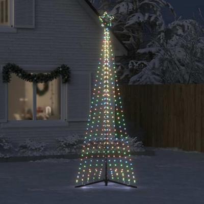 VidaXL Led-kerstboom 495 leds kleurrijk 300,5 cm