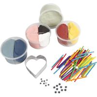 Creativ Company Schattige vingerpoppen maken silk clay kleiset - thumbnail