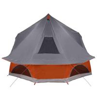 Familie Tipi Tent met dak Grijs en Oranje 680 x 430 x 270 cm - thumbnail