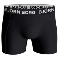 Bjorn Borg boxershorts cotton stretch 3-pack zwart - thumbnail