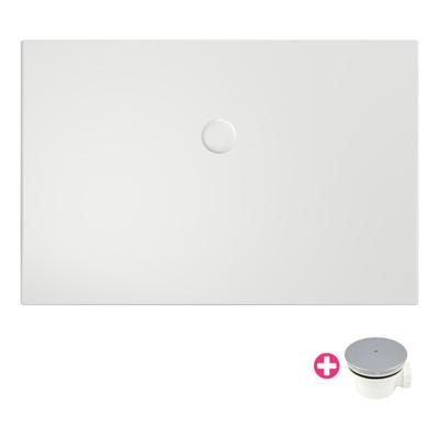 Xenz Flat Zero douchevloer - 120x90x4 - Acryl - wit 6512-01