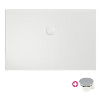 Xenz Flat Zero douchevloer - 120x90x4 - Acryl - wit 6512-01 - thumbnail