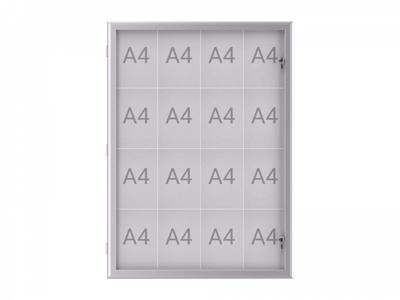 Maul Wissellijst MAULexcite Voor papierformaat: 16 x DIN A4 Tegen regen beschermde buitenruimte 6654408 Aluminium Zilver 1 stuk(s)