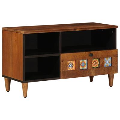 TV-kast Walnotenhout 80 x 33,5 x 46 cm Massief Mango Hout TV-kast Walnotenhout 80 x 33,5 x 46 cm Massief Mango Hout