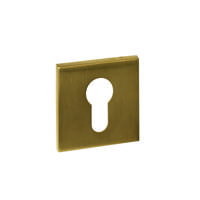 Intersteel Set van 2 cilinderrozettenTira vierkant messing mat 53x53mm - 1314.103087 - thumbnail