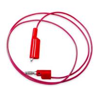 Mueller Electric BU-2030-A-60-2 Meetsnoer Bananenstekker 4 mm Krokodilklem 1.5 m Rood 1 stuk(s) - thumbnail