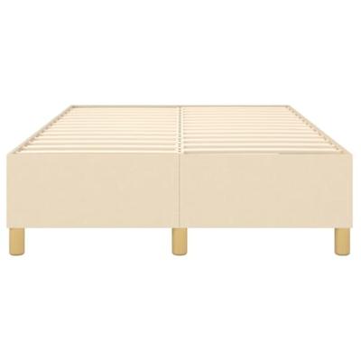 Bedframe zonder matras 120x200 cm stof crèmekleurig
