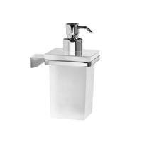 Zeepdispenser Sapho Glamour Hangend 250 ML Chroom / Satijnglas - thumbnail