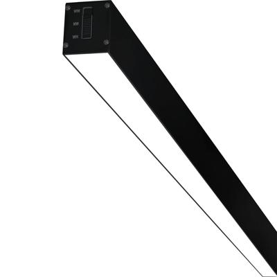 Zwarte LED Hanglamp 120cm - Lineaire Lijnverlichting 40W 4200lm - Koud Wit 6500K
