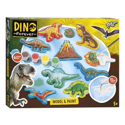 Totum dino forever - gips gieten en schilderen