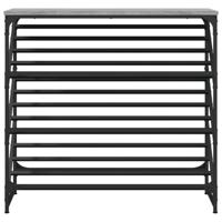 VidaXL Schoenenrek 90x30x85 cm bewerkt hout grijs sonoma - thumbnail