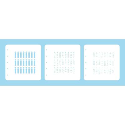 Nellie's Choice • layered combi stencil set party-2 3stuks