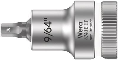 Wera 8740 B HF Binnenzeskant Zyklop Bitdop met 3/8"-aandrijving met vasthoudfunctie, 9/64" x 35 mm - 1 stuk(s) - 05003082001 Wera 8740 B HF Binnenzeskant Zyklop Bitdop met 3/8"-aandrijving met vasthoudfunctie, 9/64" x 35 mm - 1 stuk(s) - 05003082001