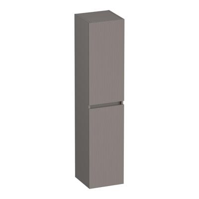 Brauer Joy - Wavy - Hoge Kast - 160 cm - 2 Deuren - Greeploos - Links of Rechtsdraaiend - Mat Taupe