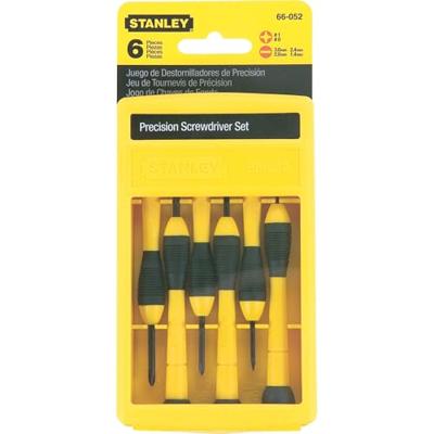 Stanley Cushion Grip precisieschroevendraaierset 6-delig 0-66-052
