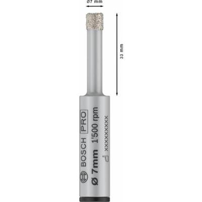 Bosch Accessoires PRO Ceramic dry diamantboor | 7 x 33 x 13 mm - 2608599054